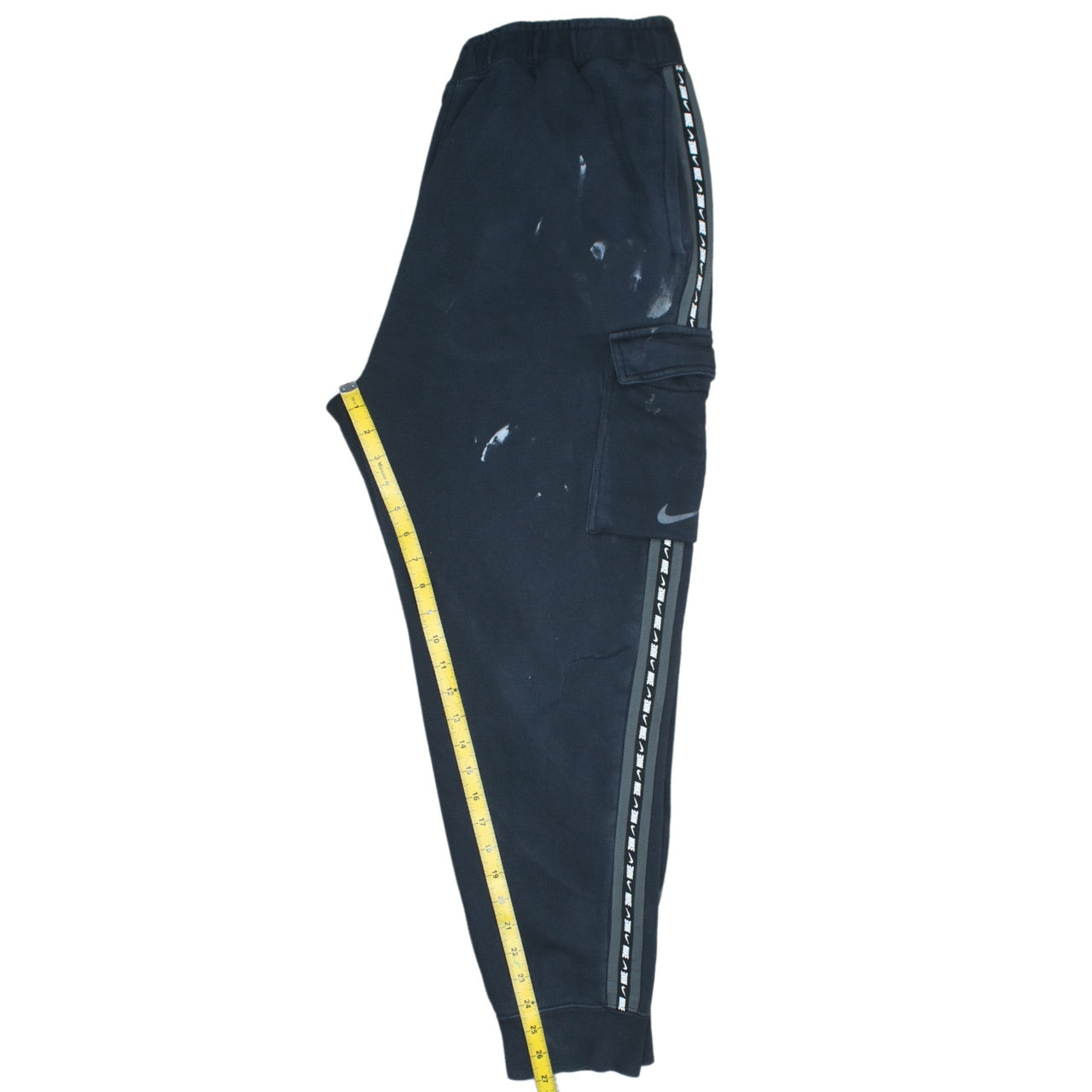 Nike Mens Black XL Cargo Joggers Fleece Elastic Waist Pockets