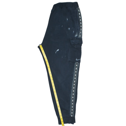 Nike Mens Black XL Cargo Joggers Fleece Elastic Waist Pockets