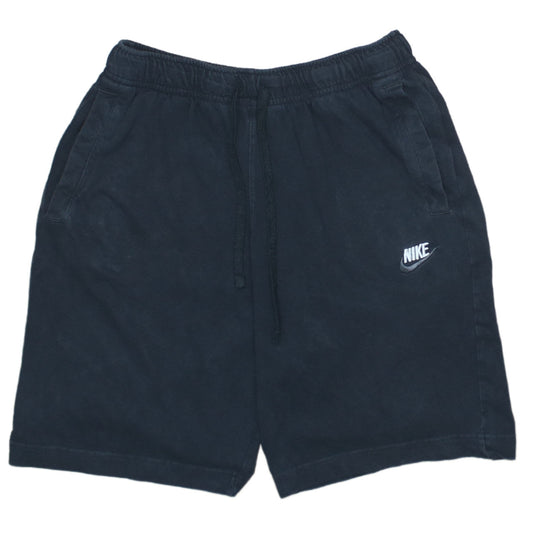 Nike Men’s Black Small Sweat Shorts Drawstring Cotton Casual