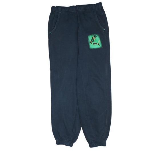 Puma Mens Blue XL Sweatpants Joggers with Logo Sportswear