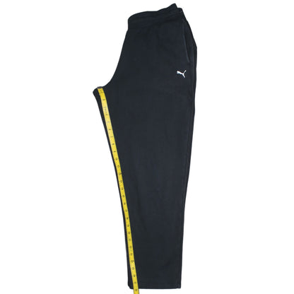 Puma Womens Black M Sweatpants Fleece Regular Fit Trousers