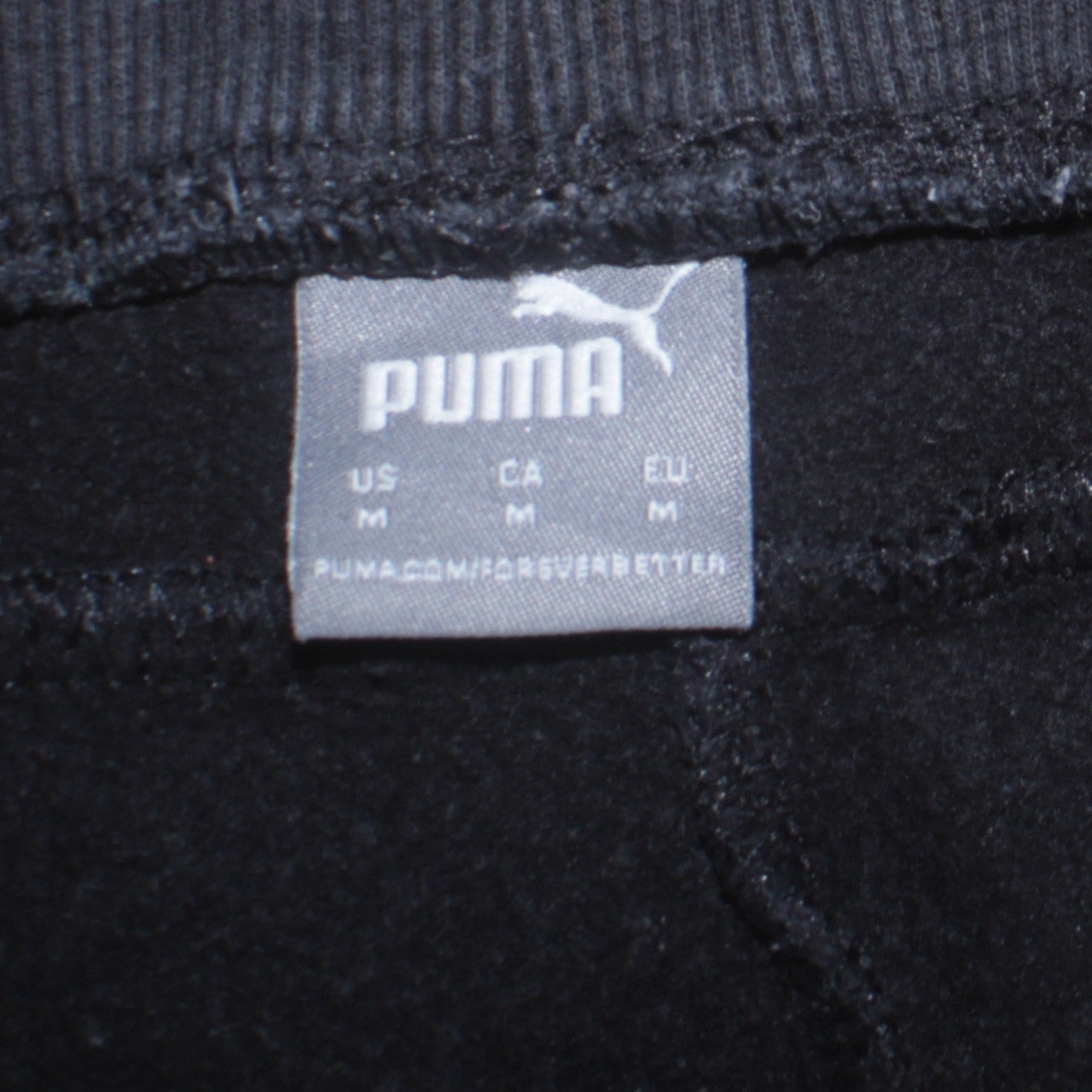 Puma Womens Black M Sweatpants Fleece Regular Fit Trousers