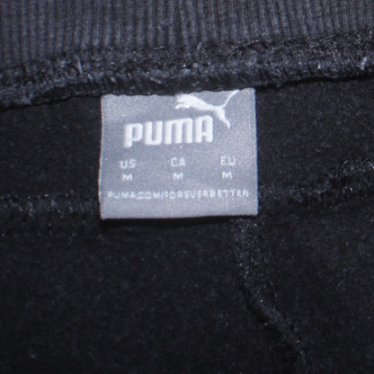 Puma Womens Black M Sweatpants Fleece Regular Fit Trousers