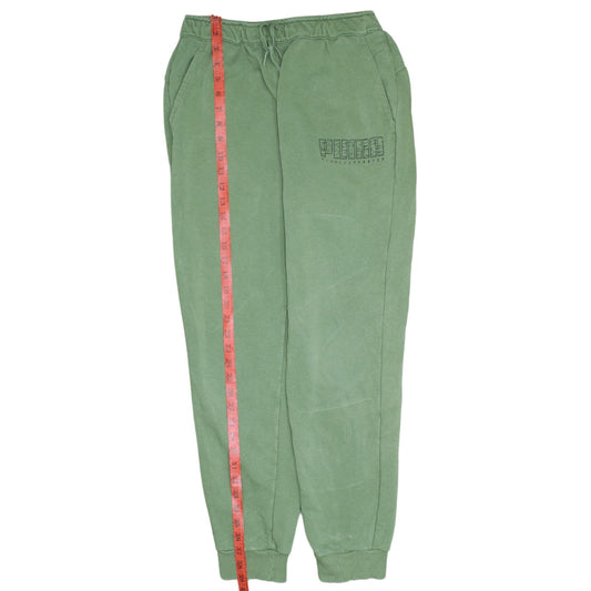 Puma Men’s Green Sweatpants M Regular Fit Tapered Logo Casual