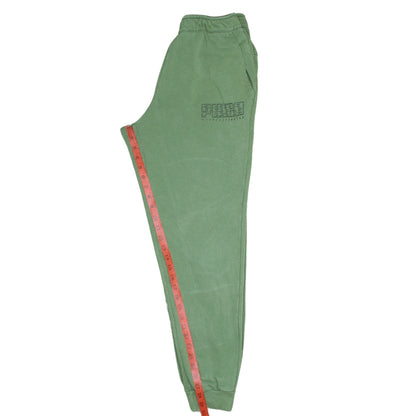 Puma Men’s Green Sweatpants M Regular Fit Tapered Logo Casual