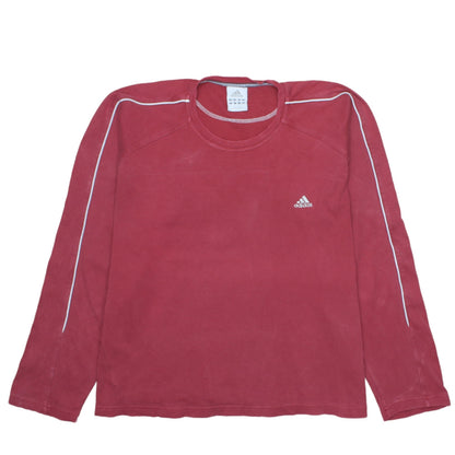 Mens UK Size XL adidas Red Pullover Sweatshirt