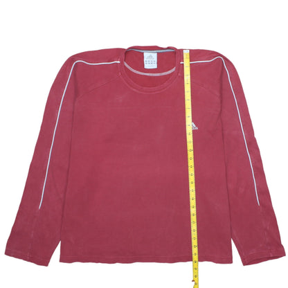 Mens UK Size XL adidas Red Pullover Sweatshirt