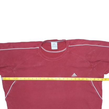 Mens UK Size XL adidas Red Pullover Sweatshirt