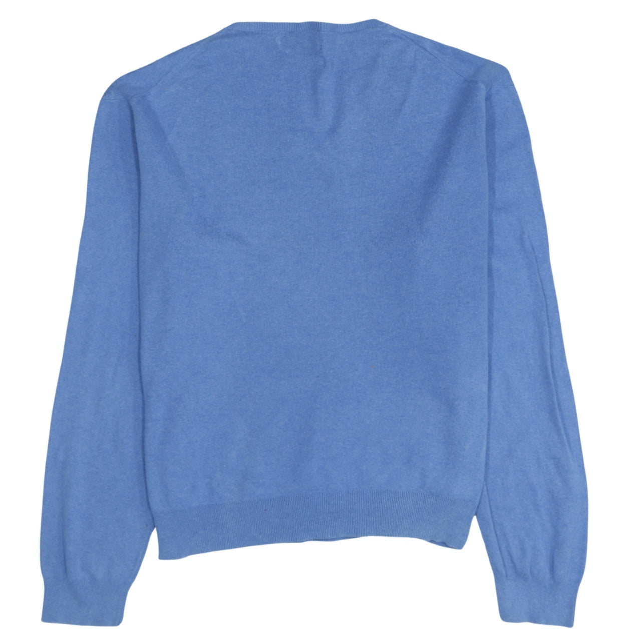 Ralph Lauren Men’s Blue 2XL V-Neck Cotton Jumper Pullover Sweater