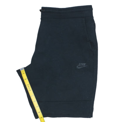 Nike Men’s Black Sweat Shorts M Regular Fit Cotton Blend Activewear