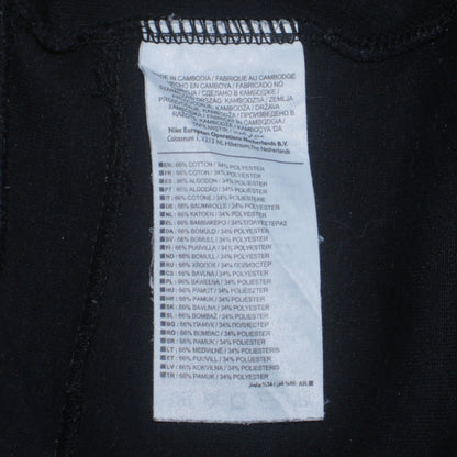 Nike Men’s Black Sweat Shorts M Regular Fit Cotton Blend Activewear