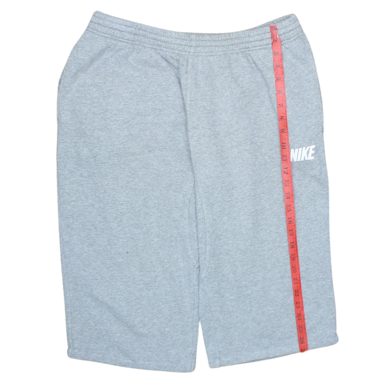 Nike Mens Grey XL Sweat Shorts Casual Elastic Waist Pockets