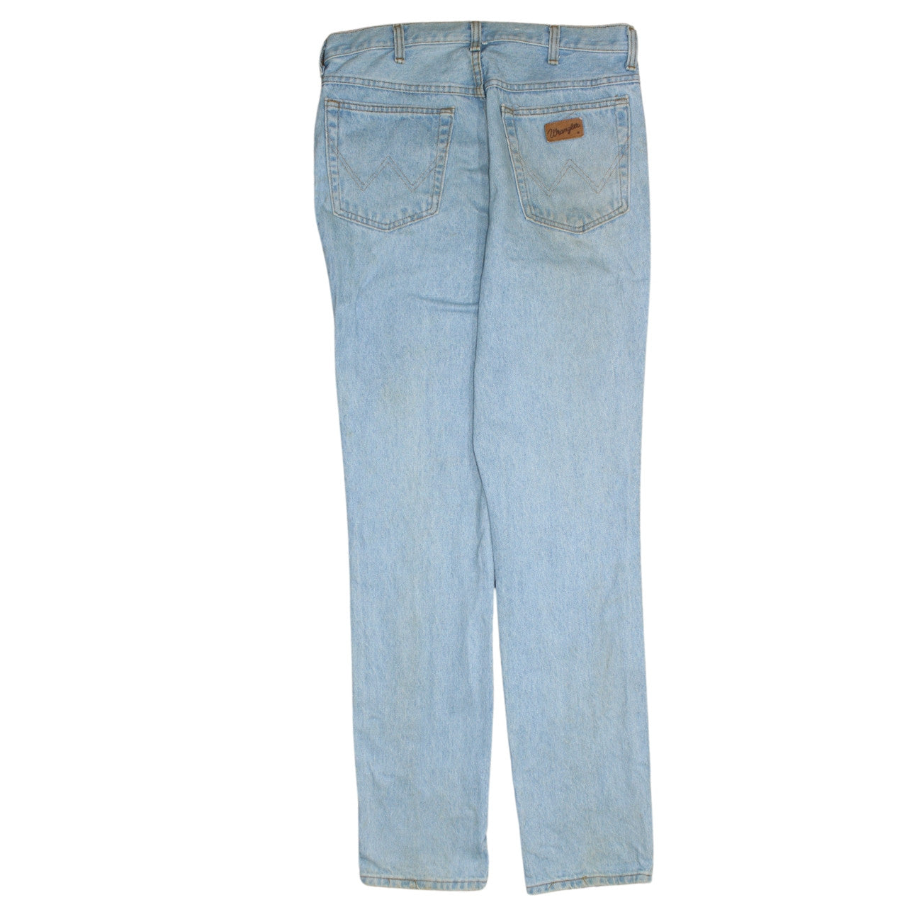 Wrangler Men's Blue 34 Straight Leg Vintage Denim Jeans
