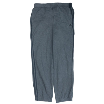 Adidas Mens Grey Sweatpants L Regular Fit Elastic Waist Casual