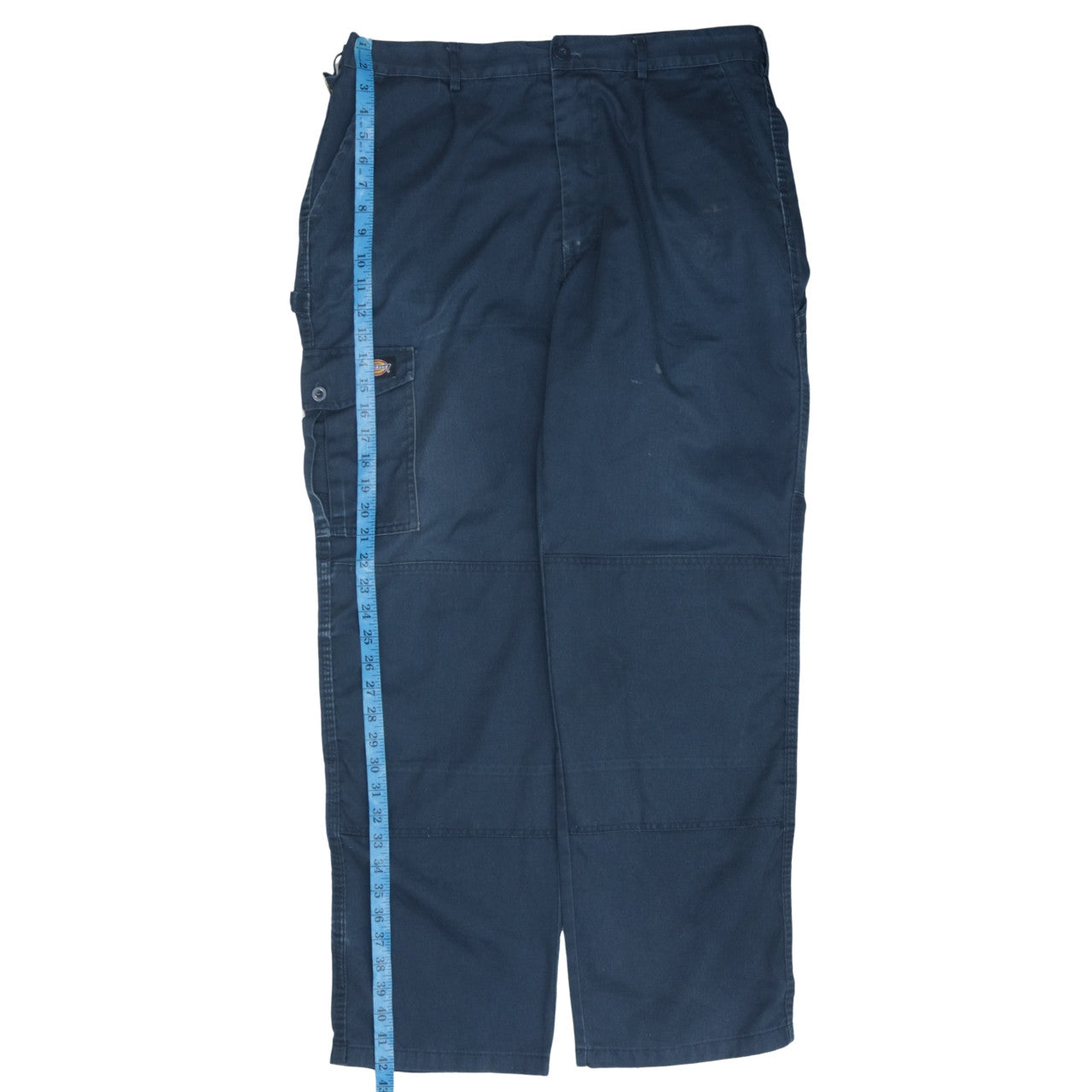 Dickies Mens Blue Cargo Work Trousers 38R Straight Leg