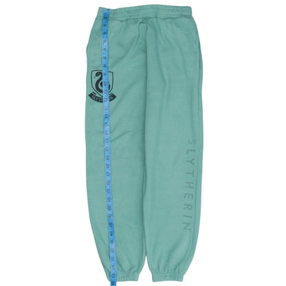 Harry Potter Women Green Slytherin Sweatpants Tapered Fit 2XS