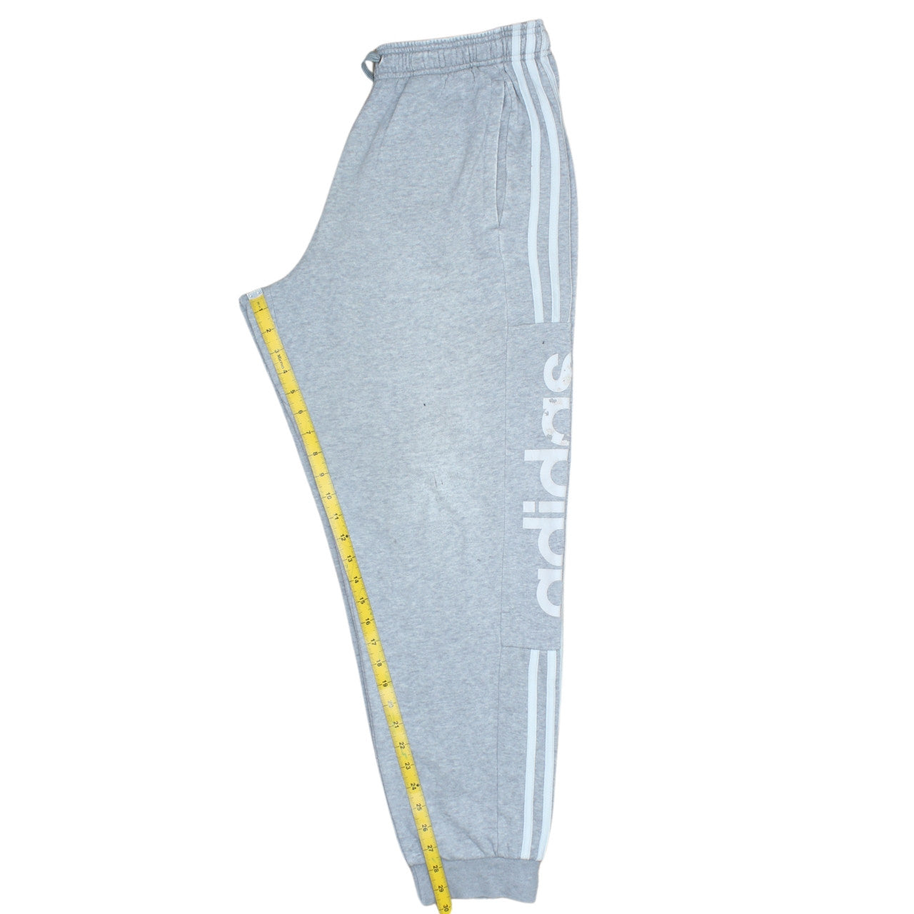 Adidas Men’s Grey Sweatpants Joggers M Logo Tapered Casual