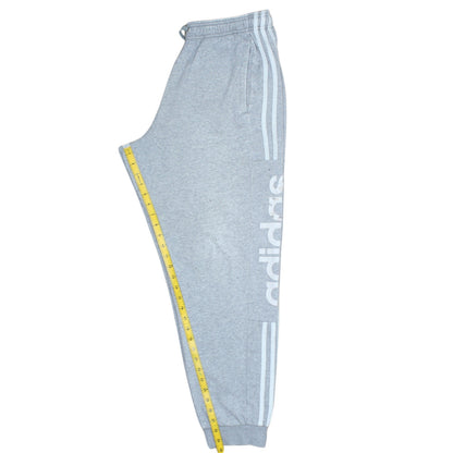 Adidas Men’s Grey Sweatpants Joggers M Logo Tapered Casual