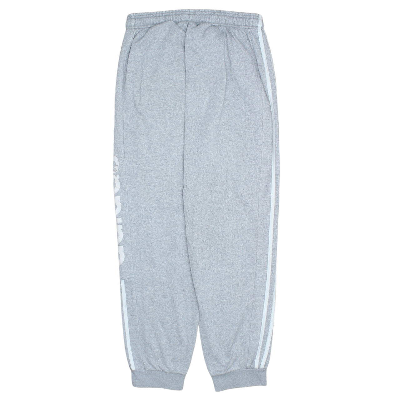 Adidas Men’s Grey Sweatpants Joggers M Logo Tapered Casual