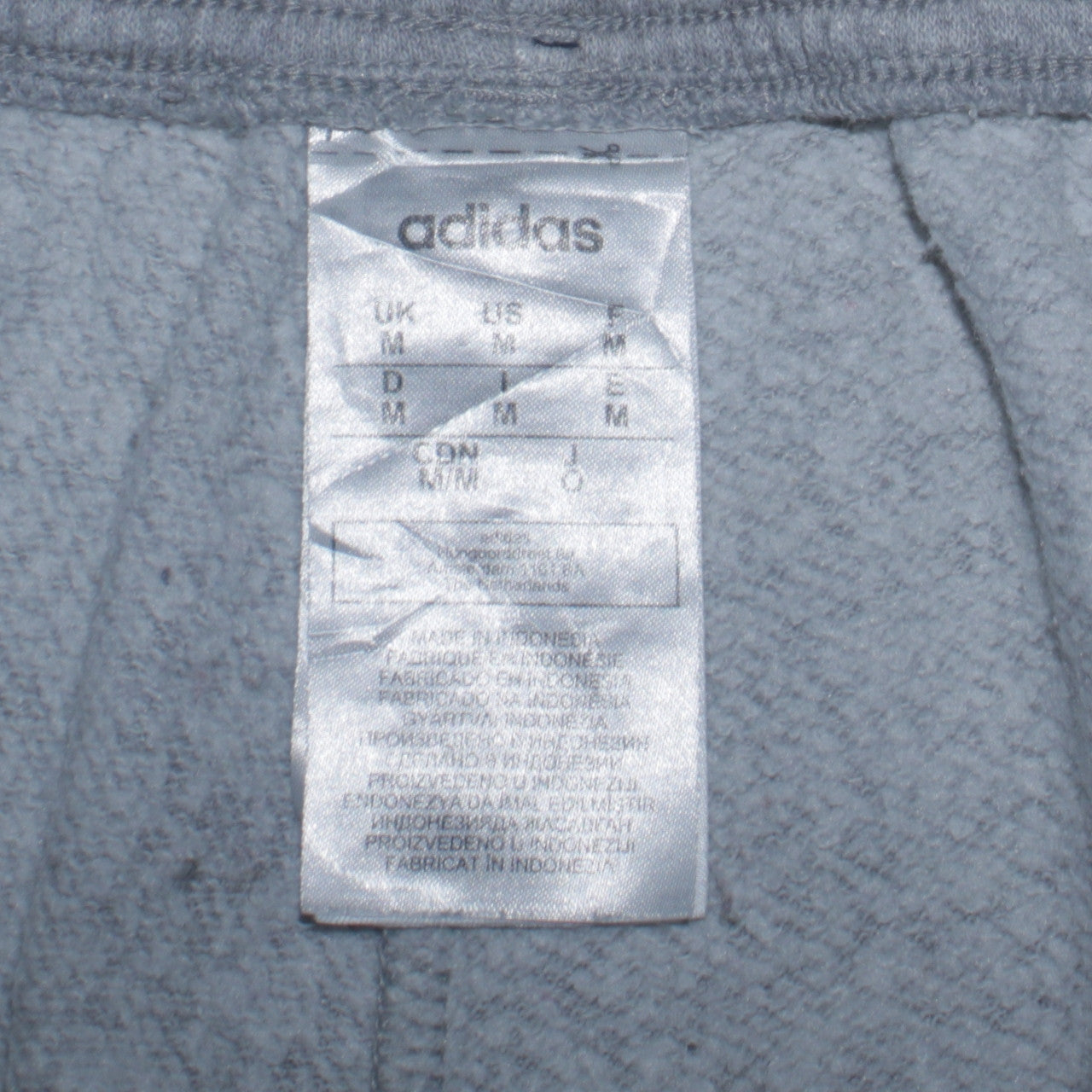 Adidas Men’s Grey Sweatpants Joggers M Logo Tapered Casual