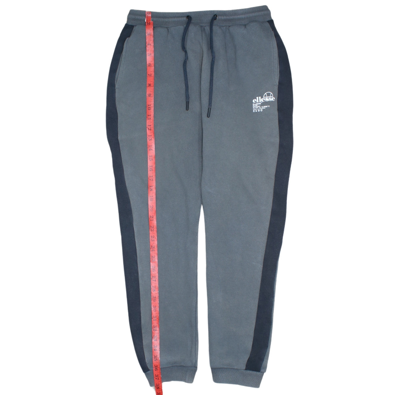 Ellesse Men's Grey Sweatpants M Regular Fit Tapered Fleece