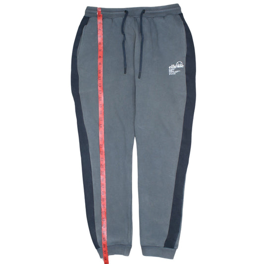 Ellesse Men's Grey Sweatpants M Regular Fit Tapered Fleece