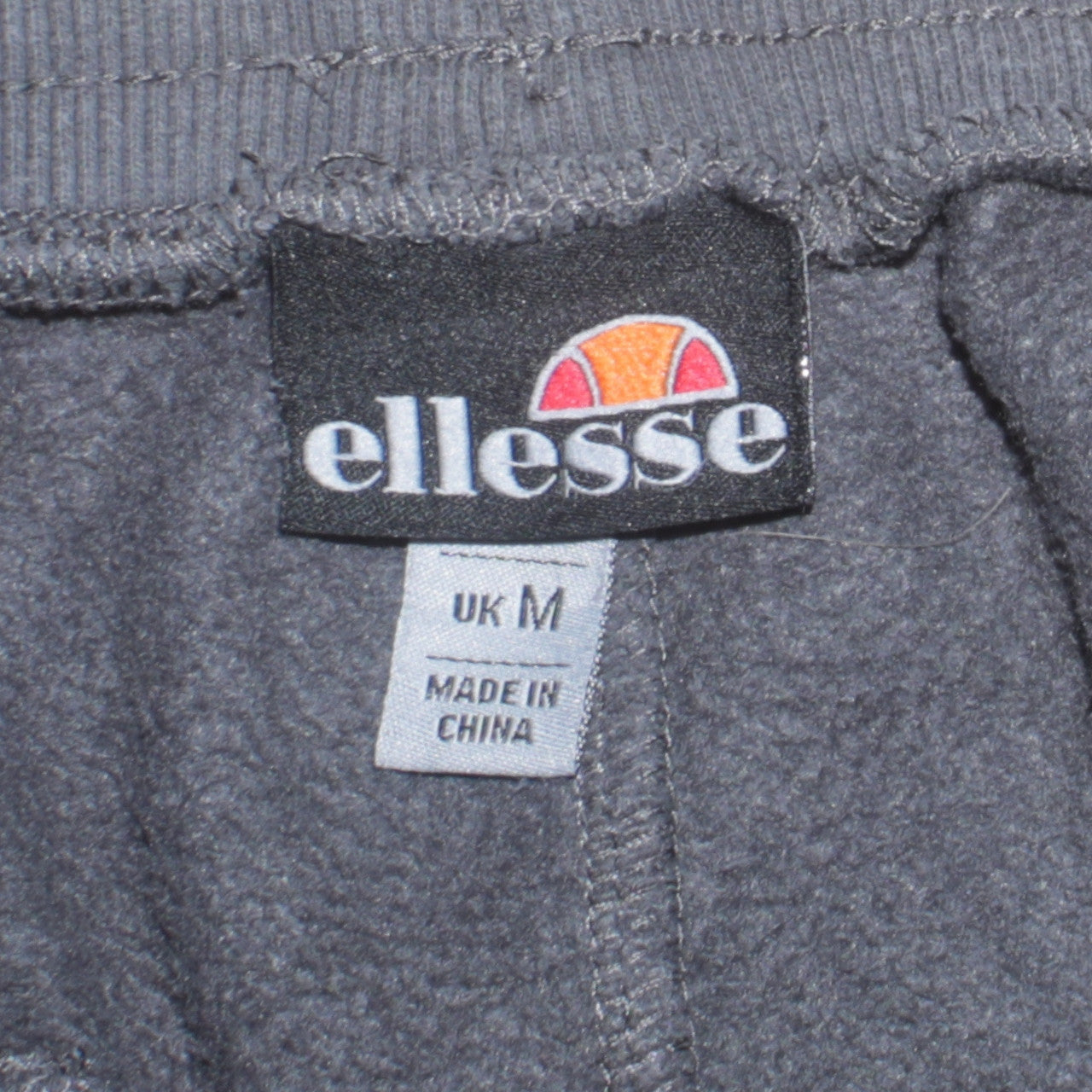 Ellesse Men's Grey Sweatpants M Regular Fit Tapered Fleece