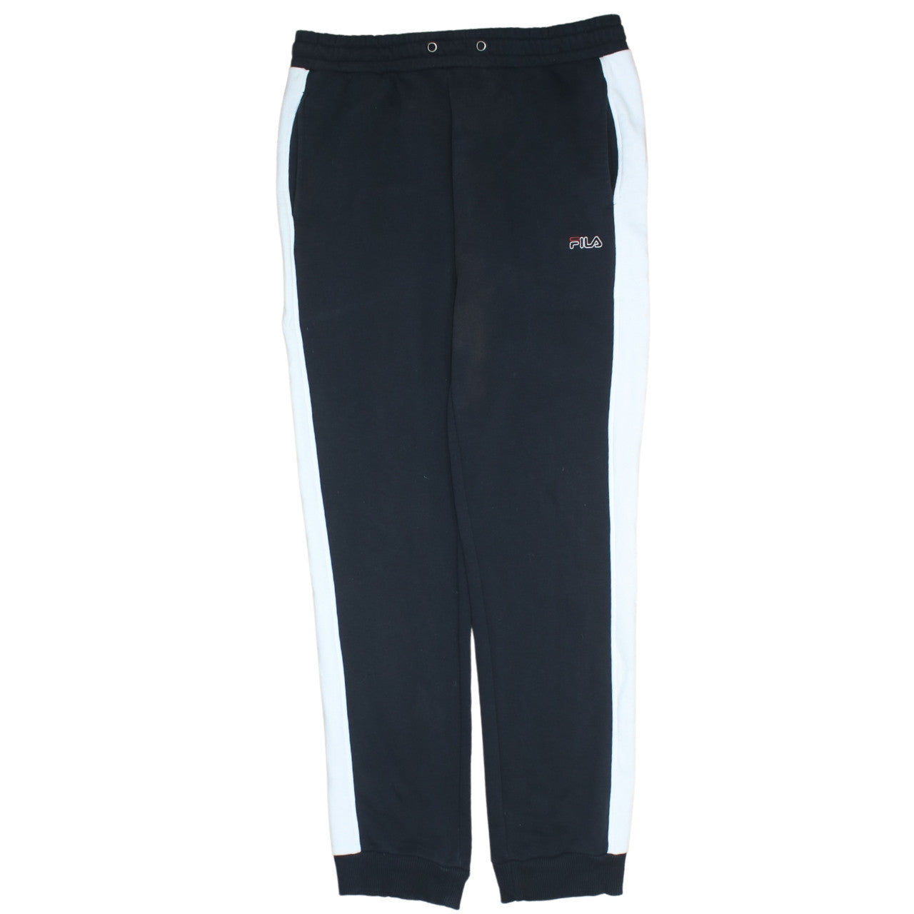 Fila Men's Black Sweatpants M Elastic Waist Logo Casual