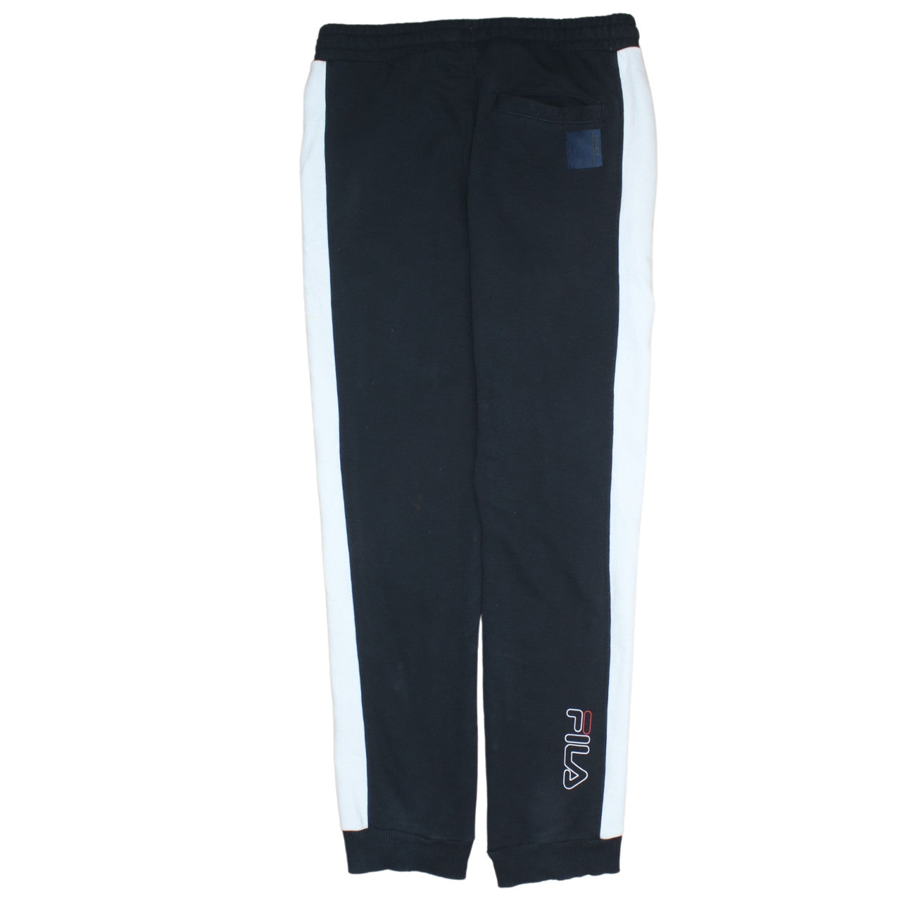 Fila Men's Black Sweatpants M Elastic Waist Logo Casual