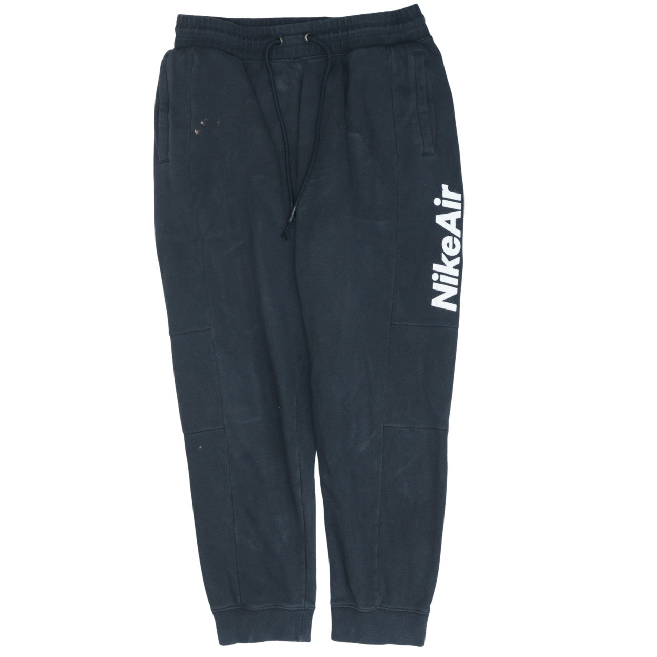 Nike Air Men's Black Jogger Trousers Size L Fleece Sportswear