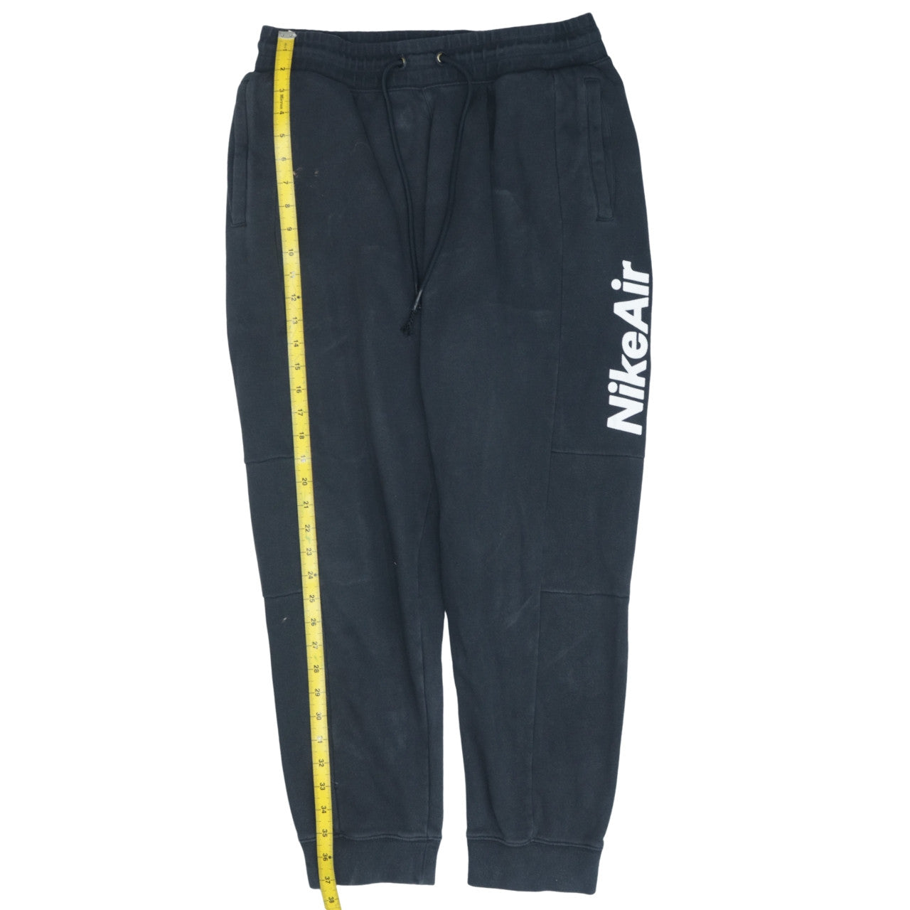 Nike Air Men's Black Jogger Trousers Size L Fleece Sportswear