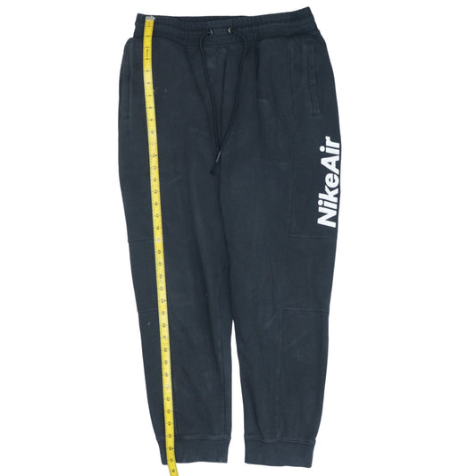 Nike Air Men's Black Jogger Trousers Size L Fleece Sportswear