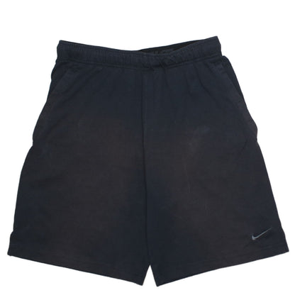 Nike Men's Black Medium Dri-Fit Sweat Shorts Elastic Waist