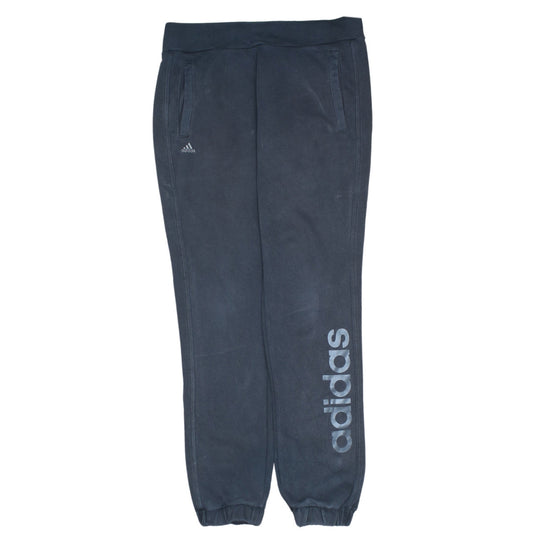 Womens UK Size S adidas Regular Fit Jogger Black Trousers