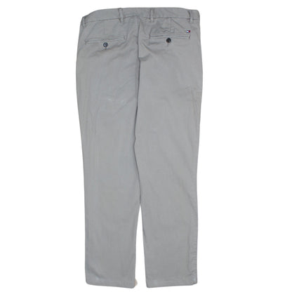 Tommy Hilfiger Men’s Grey Chino Trousers 32W 34L Cotton Blend