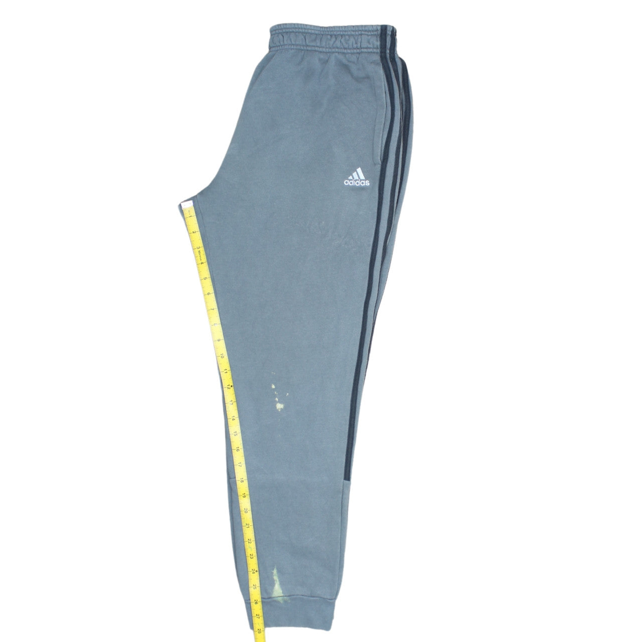 Adidas Mens Grey Sweatpants Joggers L Elastic Waist Casual Tapered