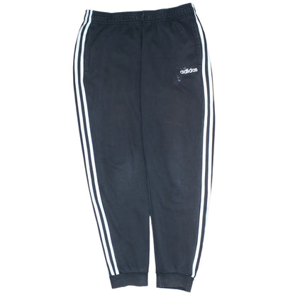Adidas Men’s Black L Sweatpants Joggers with Logo Stripes
