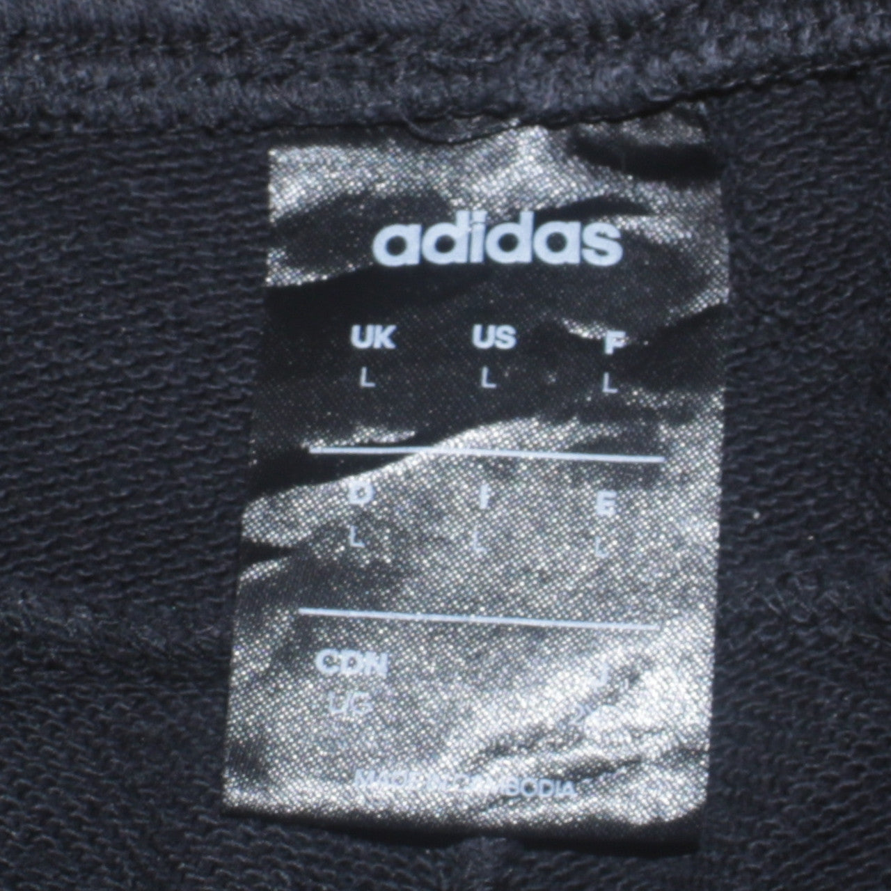 Adidas Men’s Black L Sweatpants Joggers with Logo Stripes