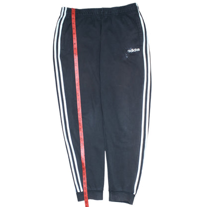 Adidas Men’s Black L Sweatpants Joggers with Logo Stripes
