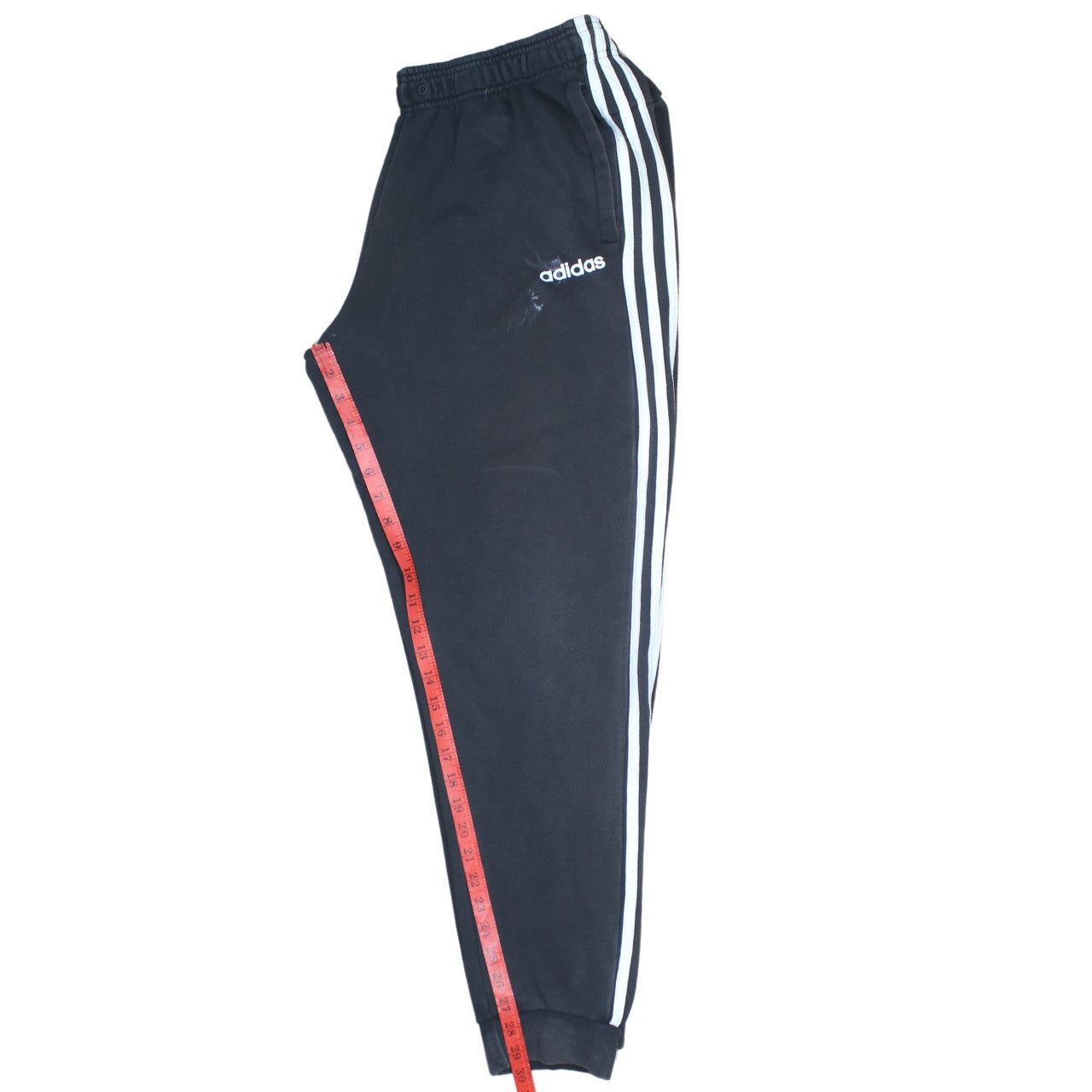 Adidas Men’s Black L Sweatpants Joggers with Logo Stripes