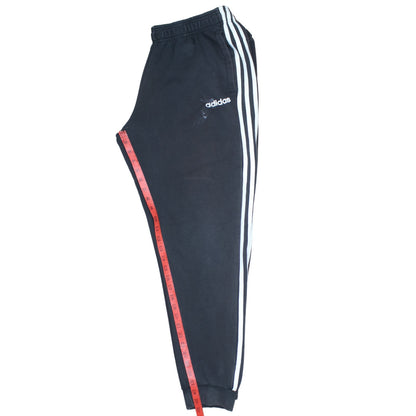 Adidas Men’s Black L Sweatpants Joggers with Logo Stripes