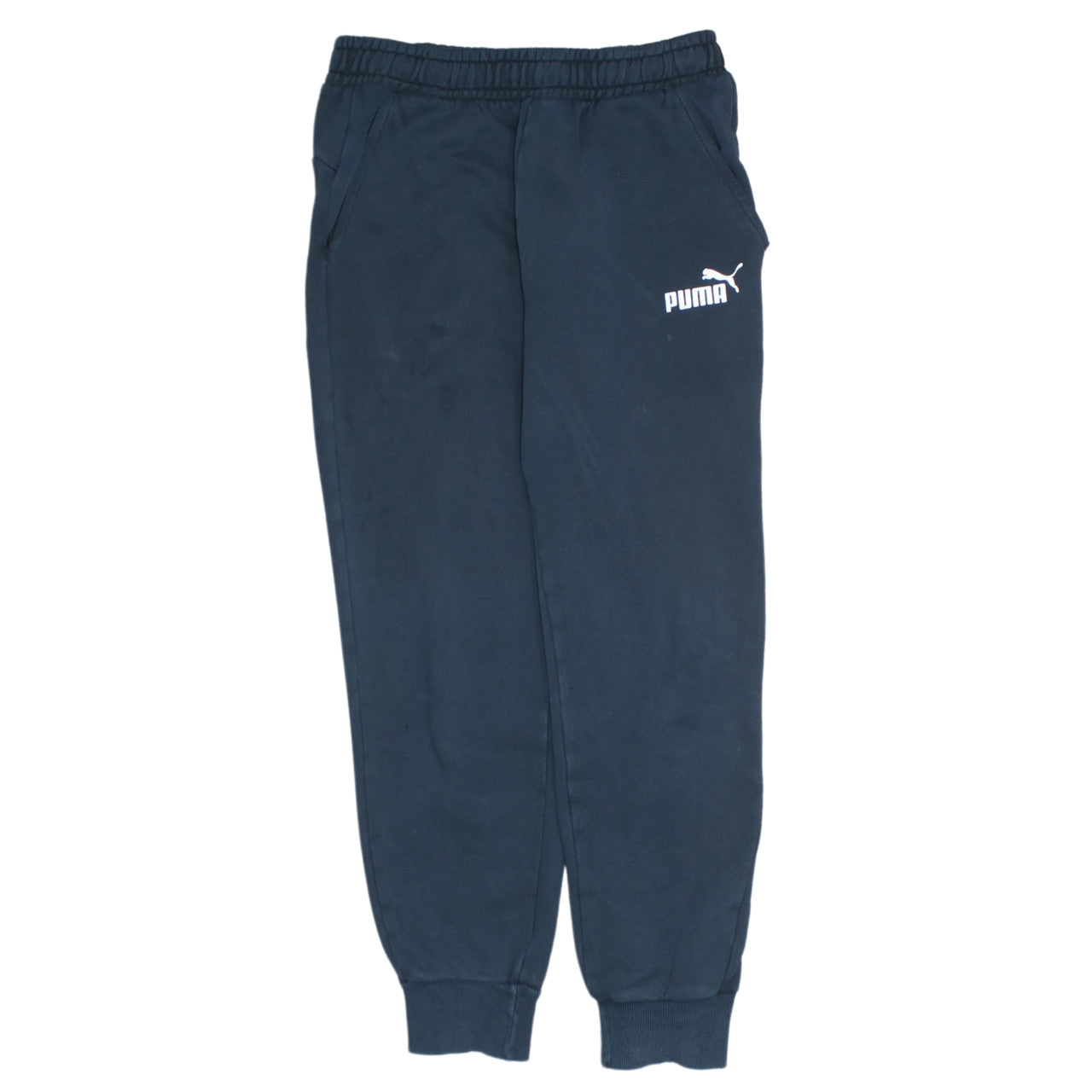 Puma Men’s Black Sweatpants Medium Tapered Fit Casual