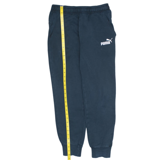 Puma Men’s Black Sweatpants Medium Tapered Fit Casual