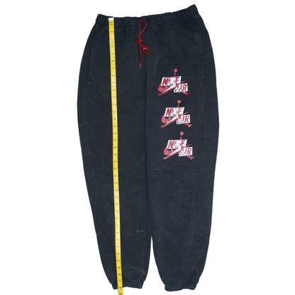 Nike Jordan Men’s Black Sweatpants M Logo Tapered Fleece
