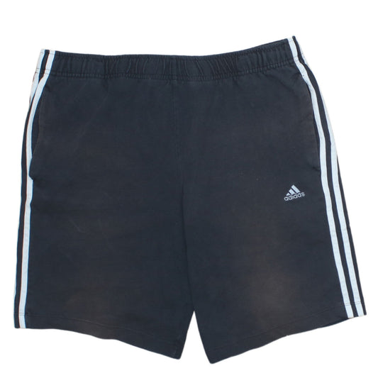 Adidas Men’s Black Large Athletic Shorts Cotton Blend Activewear