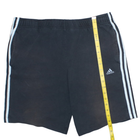 Adidas Men’s Black Large Athletic Shorts Cotton Blend Activewear