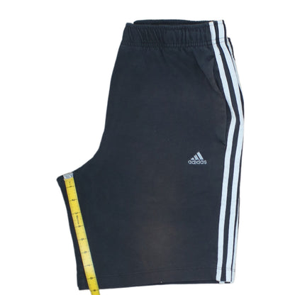 Adidas Men’s Black Large Athletic Shorts Cotton Blend Activewear