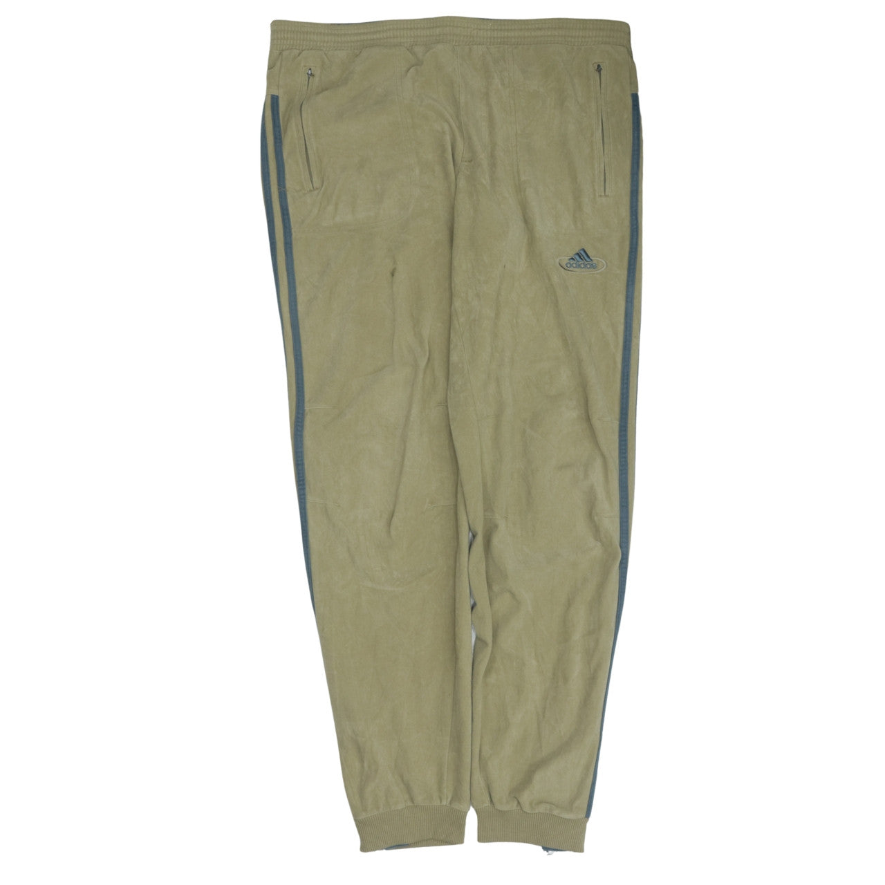Adidas Men's Beige Jogger Trousers M Elastic Waist Sportswear