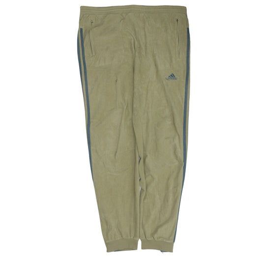 Adidas Men's Beige Jogger Trousers M Elastic Waist Sportswear