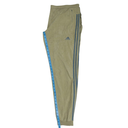 Adidas Men's Beige Jogger Trousers M Elastic Waist Sportswear